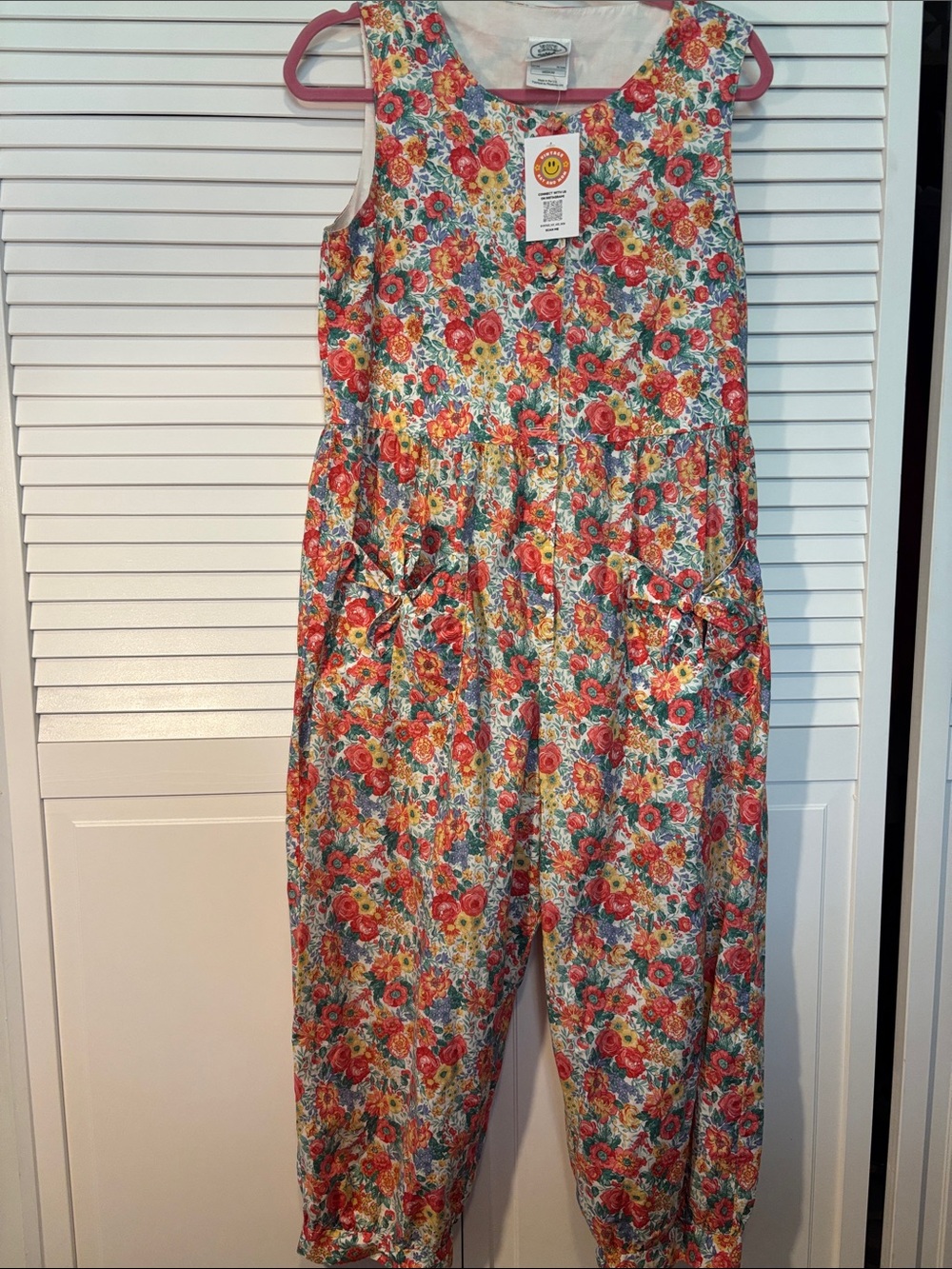Laura Ashley Floral Sleeveless Jumpsuit in floral pattern